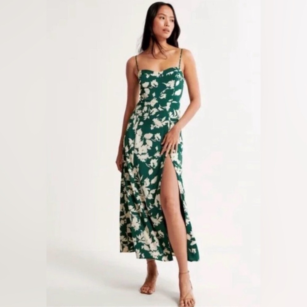 Abercrombie Green Camille Maxi Dress (XS P)